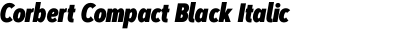 Corbert Compact Black Italic